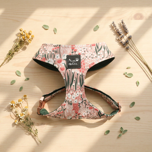 Comfortable Premium Cotton <b>Dog</b> Harness Cat Harness Elegant Fashion Stylish Cute Buckle Closure Personalized Pet Floral Accessory - Product Image 1