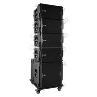 Altavoz de Línea Activa Doble de 10 Pulgadas LS3, Modelo LA210, Carcasa de Madera, Rectangular, Mono, Garantía de 3 Años, 500 W, Sensibilidad de 16