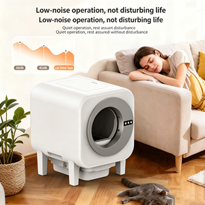 OEM Wholesale Self Cleaning Litter <b>Box</b> Litière Automatique Automatic Scooping Anti Pinch Low Noise Durable Enclosed <b>Cat</b> Toilet - Product Image 3