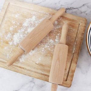 Rodillo de Madera de Haya de 25 cm Antiadherente para Hornear Pizza y Galletas - Product Image 3