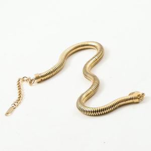 <span class=keywords><strong>Cavigliera</strong></span> Trendy in Acciaio Inossidabile, Catena a Serpente Rotonda da 5MM, Braccialetto alla Caviglia alla Moda per Ragazze - Product Image 1