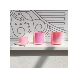 Cuenco de Cristal Transparente Color Rosa de Q're Dream, Cuenco de Cristal de Cuarzo Transparente para Sanación Espiritual, Meditación y Yoga - Product Image 6