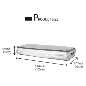 Panier de rangement pliable, livraison gratuite, sous le lit, conteneur avec tissu Durable pour vêtements, chaussures, jouets, couverture, chiffons - Product Image 4