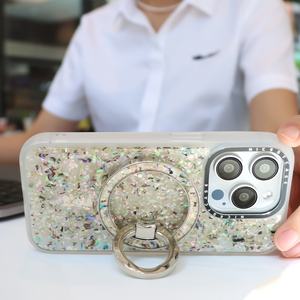 Anneau de maintien magnétique personnalisé pour téléphone, rotation à 360 degrés, béquille en perle, support d'anneau de maintien pour iPhone 16 15 14 13 12 11 Series - Product Image 3