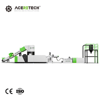 Granulateur de recyclage à vis simple Aceretech pour PP/EPS/PA/PPR/LDPE/EVOH avec moteur haute puissance