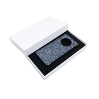 Caja magnética negra para teléfono con logotipo personalizado, caja de regalo de papel, cajas electrónicas de cartón rígido con imán reciclable