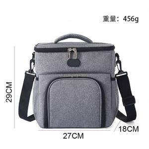 กระเป๋าเก็บความเย็นแบบกำหนดเองได้สำหรับใช้งานกลางแจ้ง JX107  กระเป๋าเก็บความเย็นแบบหนาบุด้วยอลูมิเนียมฟอยล์ทรงสี่เหลี่ยม  กระเป๋าเก็บความเย็นสำหรับเบียร์เย็น - Product Image 3