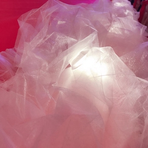 Tuyết trắng vải đám cưới sợi gạc cho đường băng đảng t nền tảng trang trí không có đèn - Product Image 2