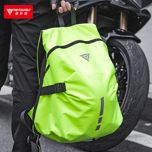 Mochila Impermeable Reflectante para Motociclistas, Uso Casual, Bolsa para Casco, Forro de Nailon, Cremallera, Mochila para Motocicleta - Product Image 4