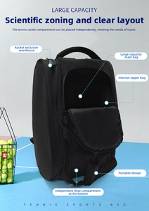 Venta Directa de Fábrica, Bolsa de <span class=keywords><strong>Tenis</strong></span> Personalizada de Gran Capacidad, Mochila Oxford con Compartimento Especial para Raquetas, Bolsa de Hombro para <span class=keywords><strong>Tenis</strong></span> - Product Image 5