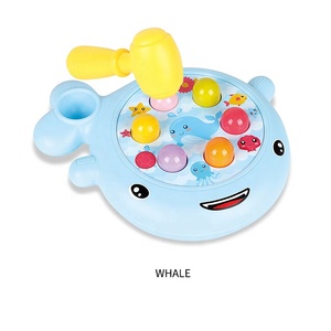 Gioco da Tavolo a Forma di Balena, Giocattolo Multifunzionale in Plastica per Bambini, <span class=keywords><strong>Puzzle</strong></span> e Gioco del Martello - Product Image 3