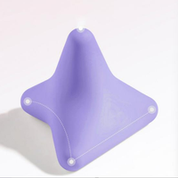 Cône de massage en silicone, appareil de relaxation triangulaire, boule de libération musculaire psoas, appareil de yoga pour la colonne thoracique, le dos, le cou, la scapule, le pied
