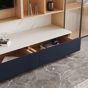 Meuble TV multifonctionnel LED minimaliste moderne avec matériaux en bois pour les petits et grands espaces de vie - Product Image 5
