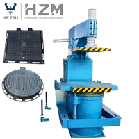 Machine de moulage compacte pour couvercles de puits en acier, équipement de moulage par secouage et pressage au sable vert, fabriquée en Chine