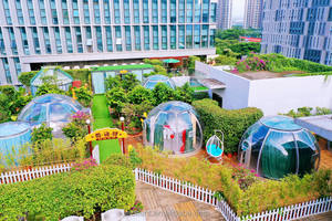 2022 New Outdoor Restaurant PC Transparent Polycarbonate Clear Igloo Glass Geodesic Dome <b>Tent</b> of Supplier - Product Image 4