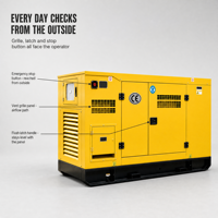 Groupe électrogène diesel Baudouin à châssis ouvert 625 kVA 500 kW, triphasé 400 V 50/60 Hz, monté sur skid, à service continu pour centrale électrique