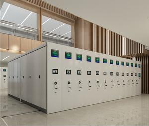 Étagère mobile moderne en acier Étagère de masse Conception de bibliothèque Étagère à livres Armoire Système d'étagères mobiles pour documents - Product Image 2