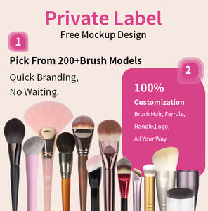 Juego de <span class=keywords><strong>brochas</strong></span> de <span class=keywords><strong>maquillaje</strong></span> creativas de dibujos animados de 6 puntos, elegante sombra de ojos de madera, brocha facial para polvo suelto para regalo - Product Image 6