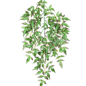 Al por mayor: Hojas de <span class=keywords><strong>Nandina</strong></span> de simulación, Hojas artificiales, Hoja de arce, Rama ornamental para jardín, Flor de otoño de simulación, Alta simulación - Product Image 2