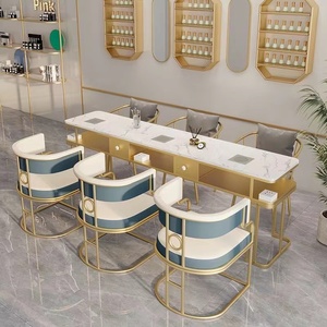 Table de manucure multifonctionnelle moderne de luxe avec plateau en bois et collecteur de poussière pour atelier de technicien en ongles en promotion - Product Image 6