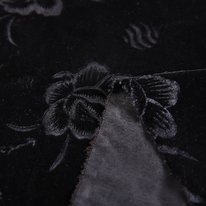 Floral en relieve <span class=keywords><strong>monje</strong></span> bata Italia <span class=keywords><strong>de</strong></span> terciopelo <span class=keywords><strong>de</strong></span> abaya <span class=keywords><strong>tela</strong></span> en tejidos fábricas en china - Product Image 5