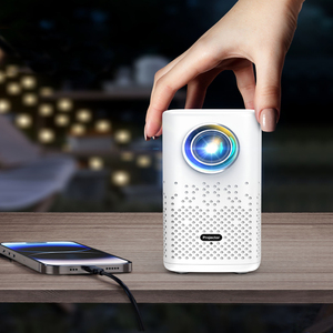 Máy chiếu gia đình thông minh mini độ nét cao di động và không dây với đèn LED máy chiếu chạy bằng pin di động mới - Product Image 3