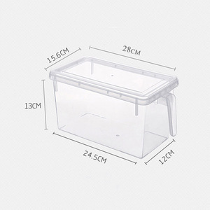 Boîtes et bacs de rangement en plastique carré à rectangle pour réfrigérateur Boîte de rangement carrée pour réfrigérateur - Product Image 6