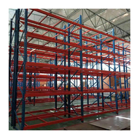 Étagère de stockage de palettes robuste en métal à 5 niveaux avec protection intégrée contre la corrosion pour le transit logistique et l'entreposage en entrepôt
