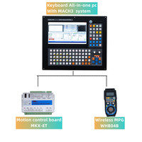 Kit de Contrôleur CNC Multi-Axes XHC Mach3 : Panneau de Contrôle + Carte de Mouvement Ethernet + MPG + Ordinateur Industriel pour Routeur CNC
