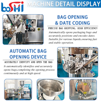 Machine d'emballage automatique pour petites entreprises, pour aliments, sauces chocolatées, miel, sirop, liquides, machines à remplir les sachets doypack avec bec verseur
