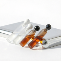 Botol Tester Parfum Mini Kaca Bening Bulat 2cm 1.5ml/2ml Desain Khusus dengan Tutup