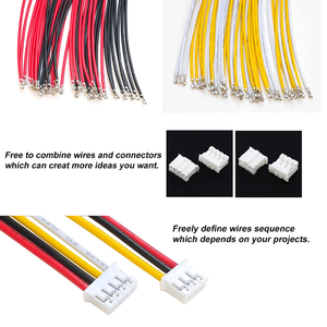 Connecteur JST PH 2.0 personnalisé 3 4 5 6 7 8 9 10 broches, câble de connexion JST PH 2.0mm mâle/femelle, fils sertis 22AWG, connecteur JST PH - Product Image 2