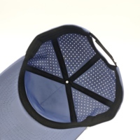 Casquettes de baseball personnalisées pour hommes, de haute qualité, en polyester, avec logo brodé en corde, 5 panneaux, vente en gros