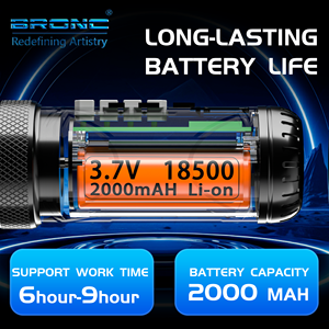 BRONC 7 heures de temps de travail Machine à tatouer électrique sans fil à course de 3.5mm avec fonction de démarrage de saut 9V - Product Image 6