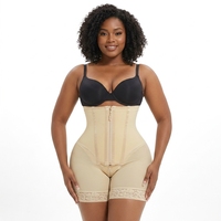 Nouveau pantalon gainant taille haute à 4 baleines, trois rangées de boutons, fermeture éclair, en nylon polyamide sans couture, effet ventre plat et rehausseur de fesses en forme de pêche