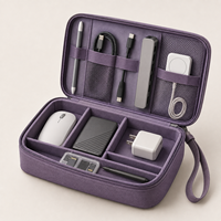 Étui de transport rigide en EVA résistant aux chocs pour câbles Type C, batterie externe, hub USB, stylet, service OEM ODM personnalisé pour les acheteurs en gros