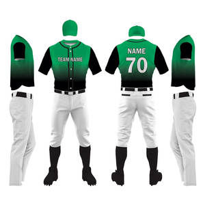 Nuevo uniforme de béisbol impreso por sublimación personalizado para camiseta de Béisbol Juvenil OEM uniforme de béisbol de buena calidad - Product Image 1