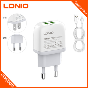 Ldnio a2219 Hot Bán <span class=keywords><strong>2</strong></span>.4A <span class=keywords><strong>2</strong></span> <span class=keywords><strong>USB</strong></span> đa điện thoại di động tường sạc du lịch Adapter <span class=keywords><strong>USB</strong></span> điện thoại tường sạc - Product Image 3