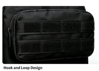 Sac à dos d'hydratation tactique Oxford léger, sac à eau Molle grande capacité avec fermeture éclair, pour randonnée, cyclisme, unisexe