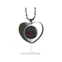 Pendentif énergétique en alliage de Zinc avec cœur pour énergie solaire, collier de shunite, énergie solaire