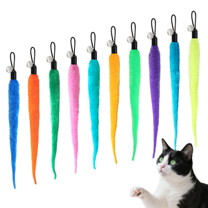 Venta al por mayor del fabricante: Cabezales de repuesto para juguetes de gato con forma de oruga, de diez colores, con cascabel - Product Image 1