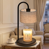 Lampe à cire fondante sans flamme, nouveau style, pour aromathérapie, avec huiles essentielles, réglable, lampe d'ambiance pour chambre à coucher, lampe de table.