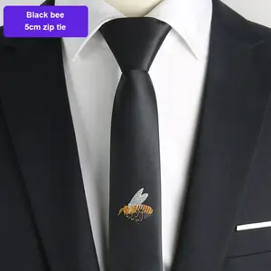Cravatta per adolescenti cravatta regolabile con cinturino al collo Pre-legato cravatta con cerniera scozzese per cravatta per uniformi Cosplay della scuola di laurea di nozze