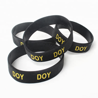 Bracelets en silicone personnalisés avec logo en relief pour la salle de sport, fabrication en série