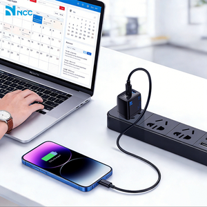 Chargeur NCC CD-0402 EU 35W GaN USB + TYPE-C avec affichage numérique, chargeur double rapide et sûr (noir) - Product Image 5