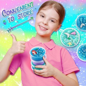 JITENG Unicorn Crunchy Jelly Cube <span class=keywords><strong>Slime</strong></span> Sparkling Complete Crystal Cupcake Making Kit Jouet éducatif pour les cadeaux de fête d'anniversaire - Product Image 4