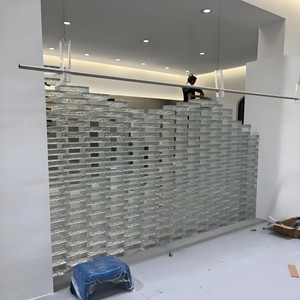 Tùy Chỉnh Có Kích Thước Trang Trí Kiến Trúc Thủy Tinh Gạch Kim Cương Mô Hình Tường Ốp Vật Liệu Cho Ngoài Trời Phòng Tắm Khách Sạn Cầu Thang - Product Image 3