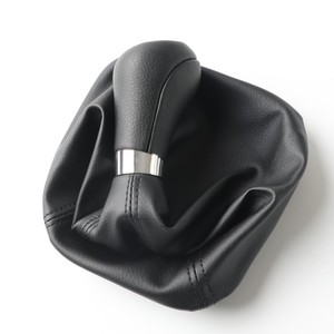 Pommeau de levier de vitesse de voiture à 5 vitesses manette de vitesse levier guêtre couvercle de botte pour Mercedes Benz C/E/GLK W203 W204 C300 W207 W212 noir - Product Image 5