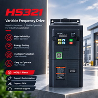 Convertisseur de fréquence VFD 4KW triphasé 220V à commande vectorielle, variateur de vitesse de moteur AC avec freinage, RS485 Modbus