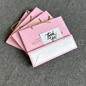 Borsa campione gratuita <span class=keywords><strong>Baby</strong></span> pink confezione regalo di carta personalizzata borse per il trucco cosmetico borsa per la bellezza - Product Image 2